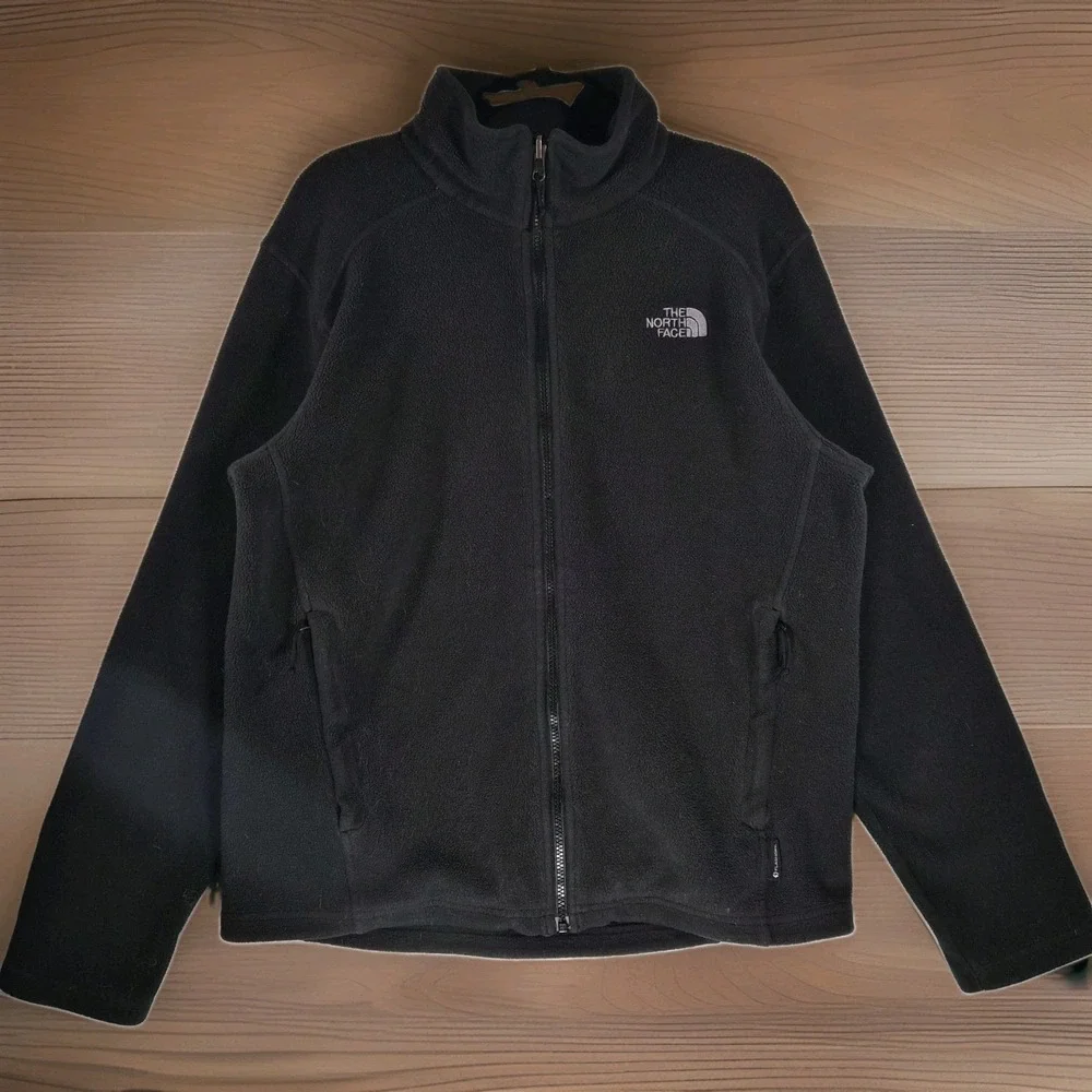 The North Face FlashDry Full Zip Fleece Jacket Black Men's Medium Outdoor Hiking
